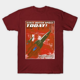 Visit Outer Space (Red) T-Shirt